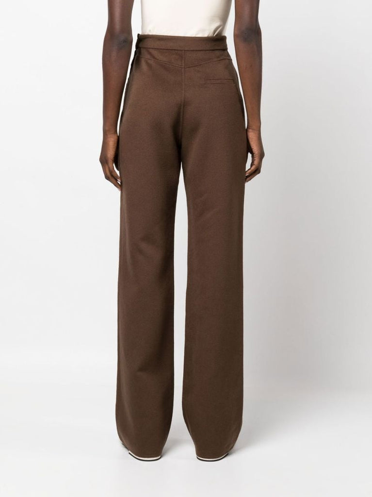Brown Bya Wool Trousers