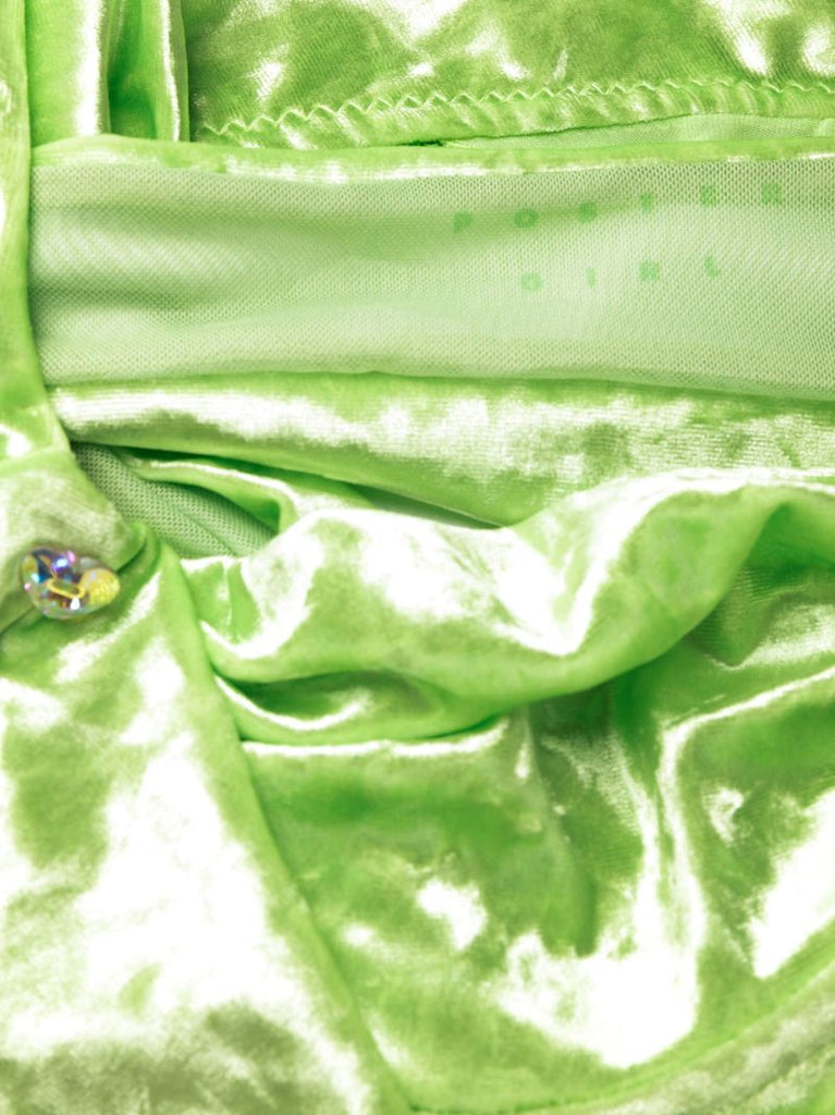 Green Ruffled Bikini