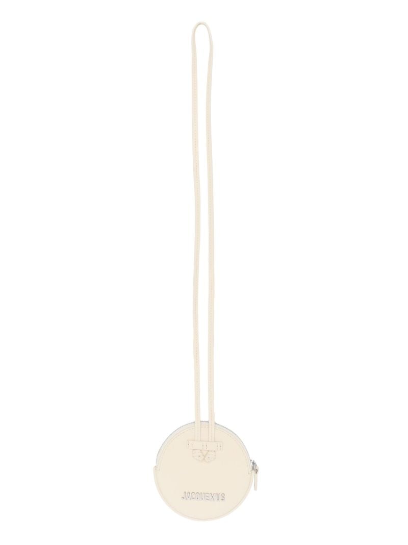 Neutral Le Pitchou Zipped Leather Pouch