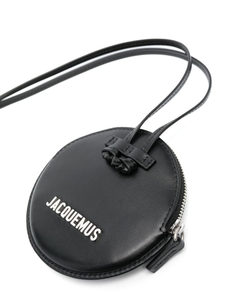 Black Le Pitchou Zipped Leather Pouch