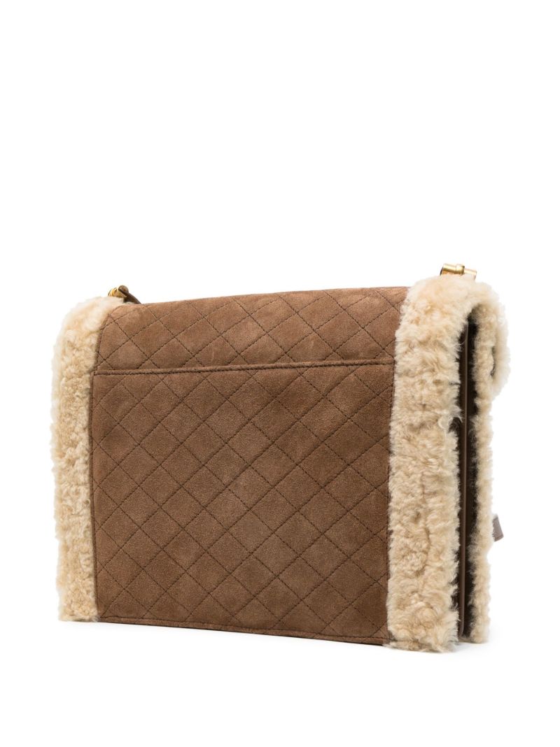 Brown Gaby Suede Shoulder Bag