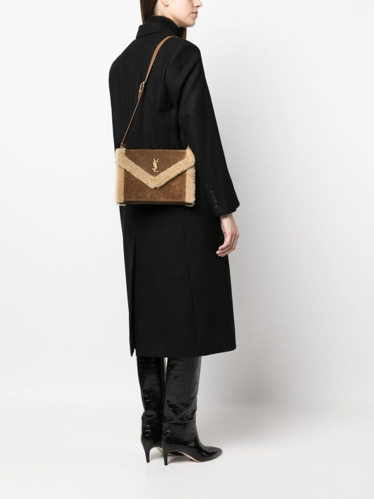 Brown Gaby Suede Shoulder Bag
