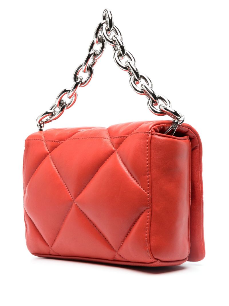 Red Brynnie Quilted Leather Shoulder Bag