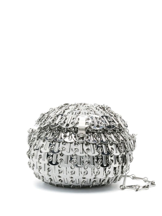 Silver-tone 1969 Chain Mail Party Shoulder Bag