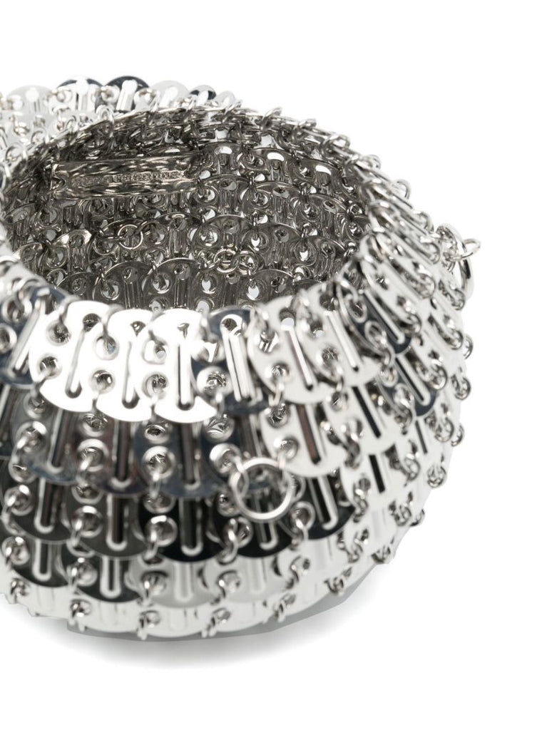 Silver-tone 1969 Chain Mail Party Shoulder Bag