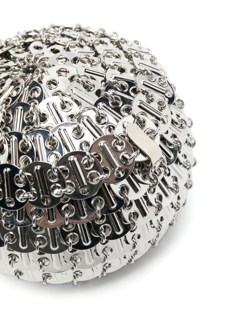 Silver-tone 1969 Chain Mail Party Shoulder Bag