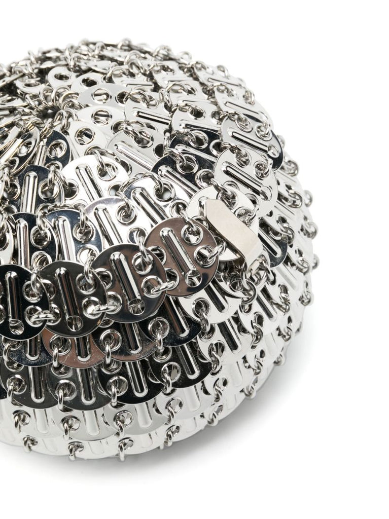 Silver-tone 1969 Chain Mail Party Shoulder Bag
