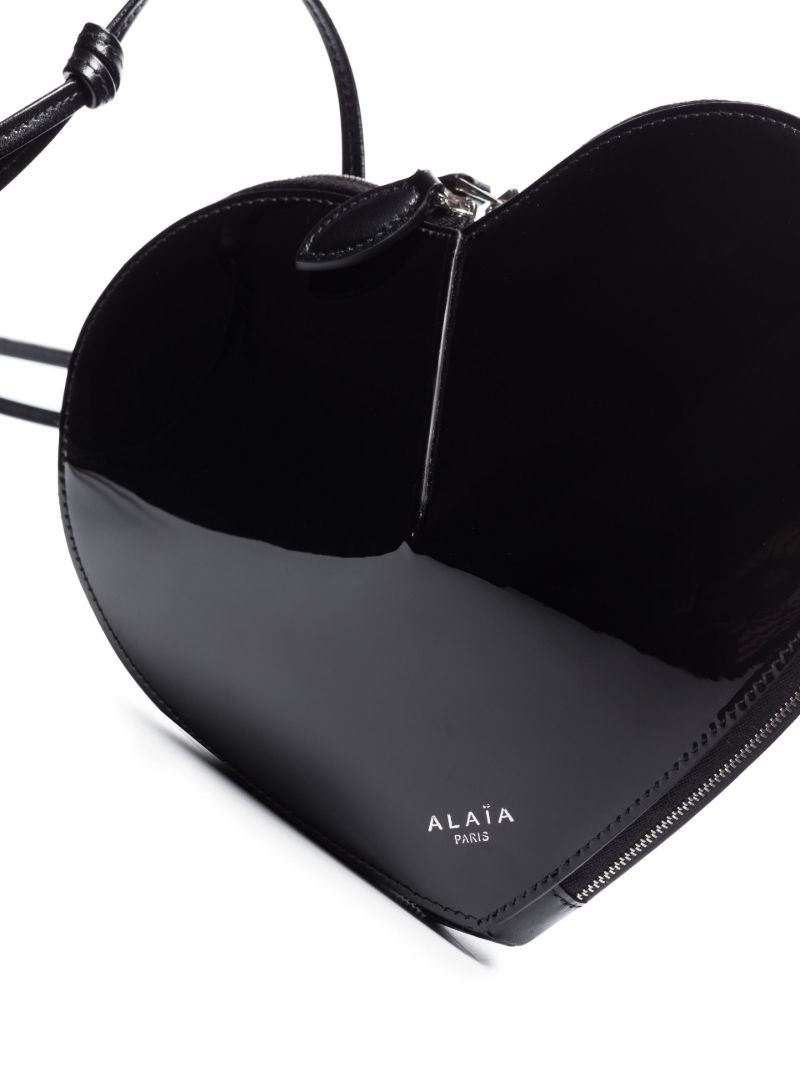 Black CÃ_x0085_â_x0080__x009c_ur Patent Leather Shoulder Bag