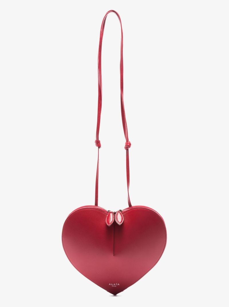 Red Le Coeur Heart-shaped Shoulder Bag