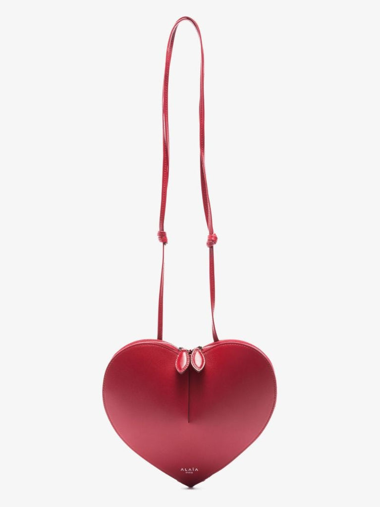 Red Le Coeur Heart-shaped Shoulder Bag