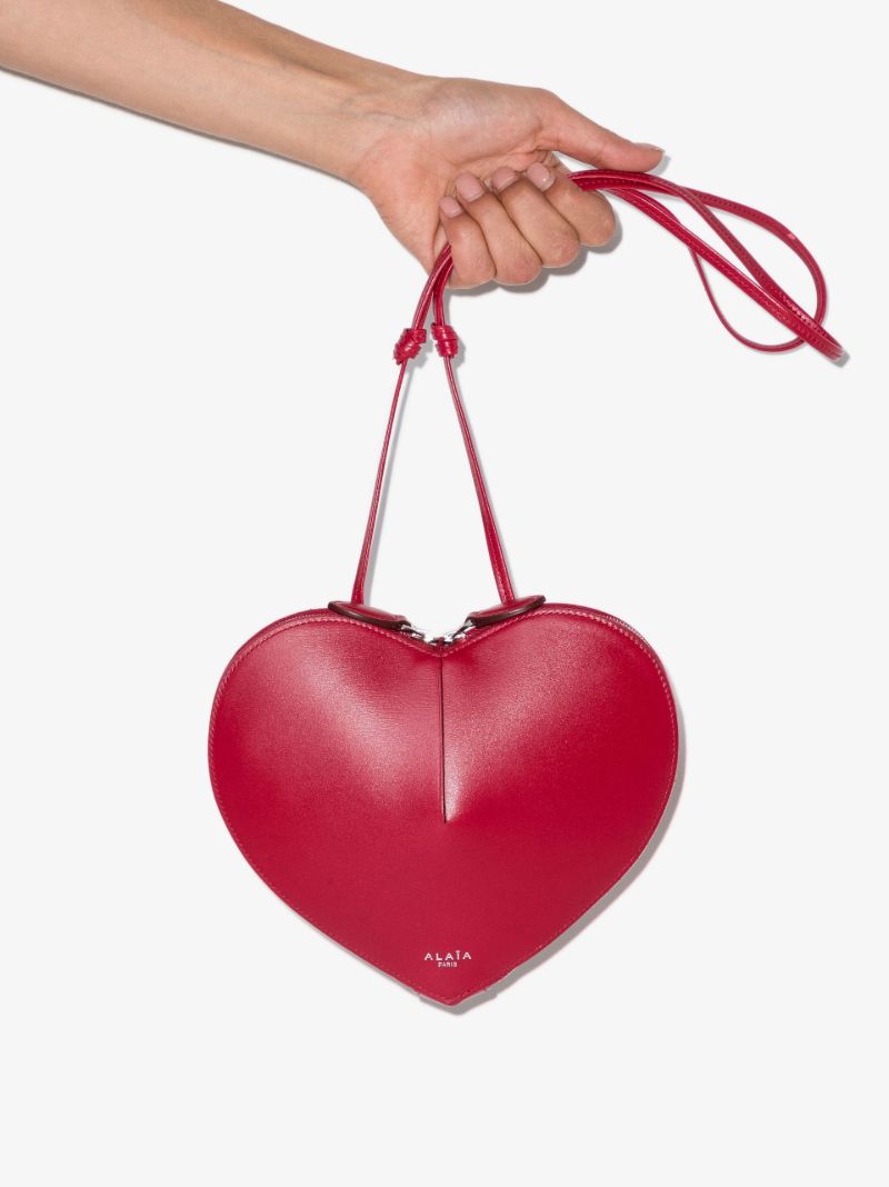 Red Le Coeur Heart-shaped Shoulder Bag