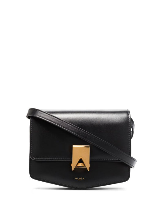 Black Le Papa Leather Shoulder Bag