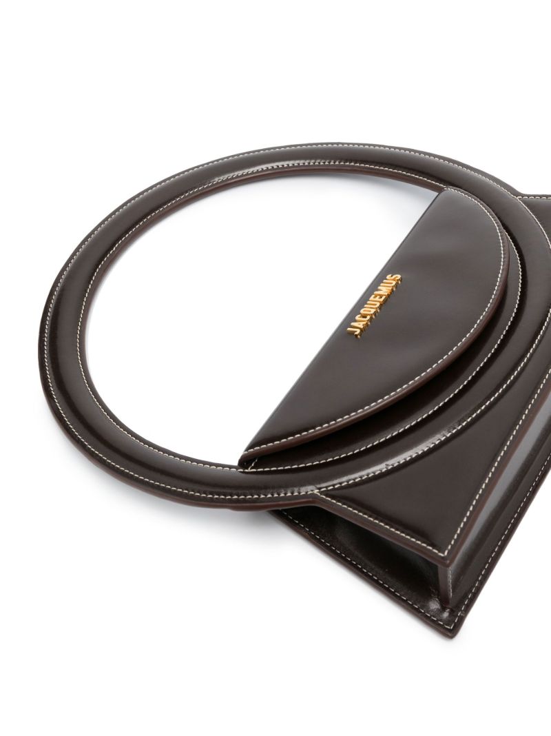 Brown Le Sac Rond Leather Shoulder Bag