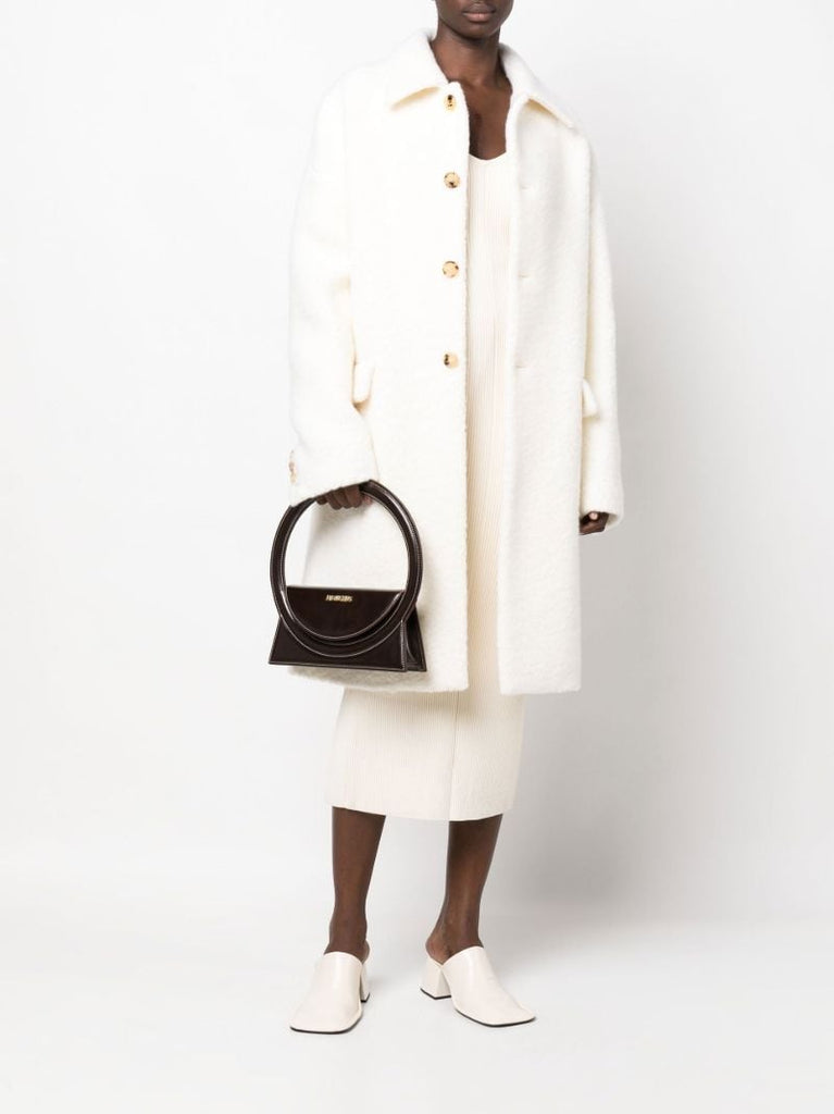 Brown Le Sac Rond Leather Shoulder Bag