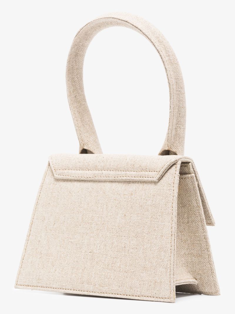 Neutral Le Chiquito Moyen Canvas Cross Body Bag