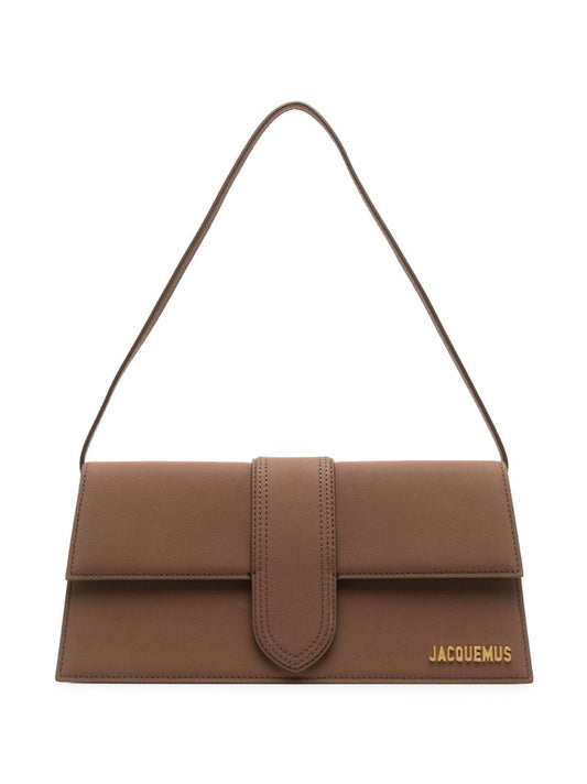 Brown Le Bambino Long Leather Shoulder Bag