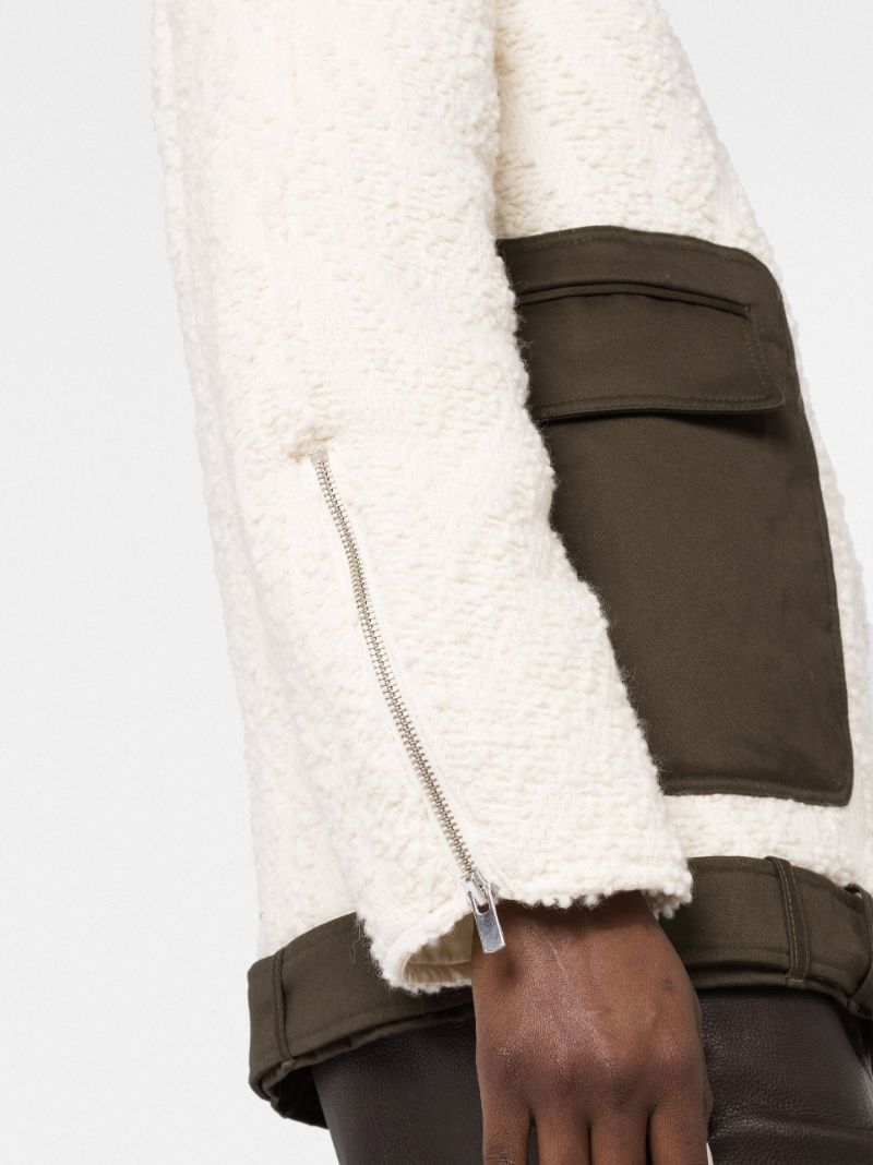 White Teddy Bomber Jacket