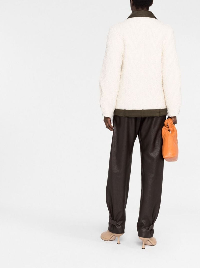 White Teddy Bomber Jacket