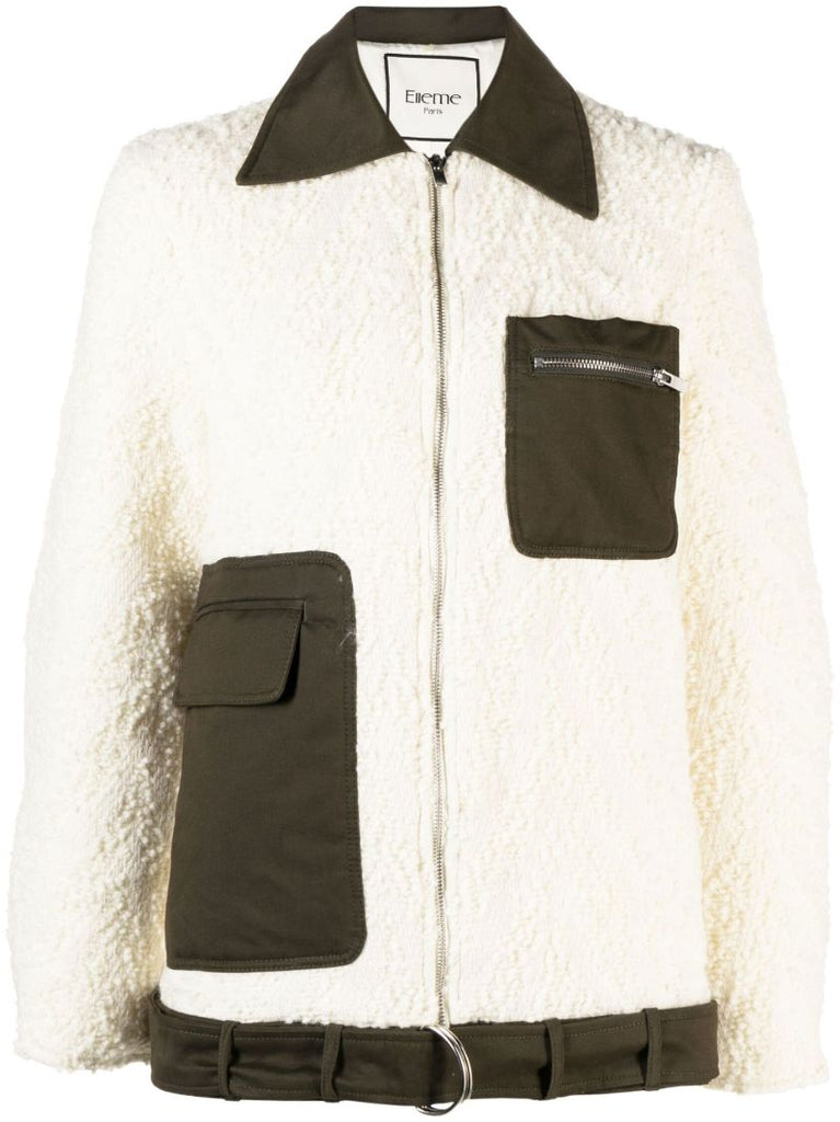 White Teddy Bomber Jacket