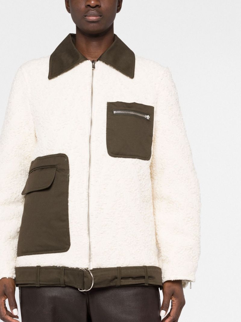 White Teddy Bomber Jacket