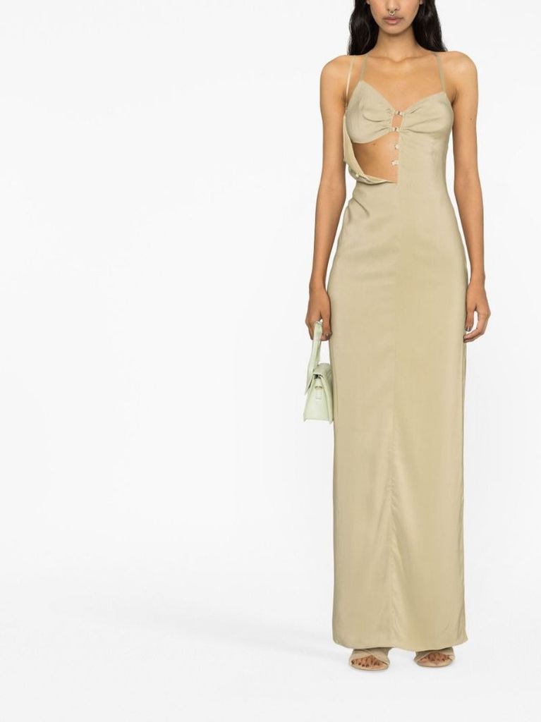 Neutral La Robe Goccia Maxi Dress