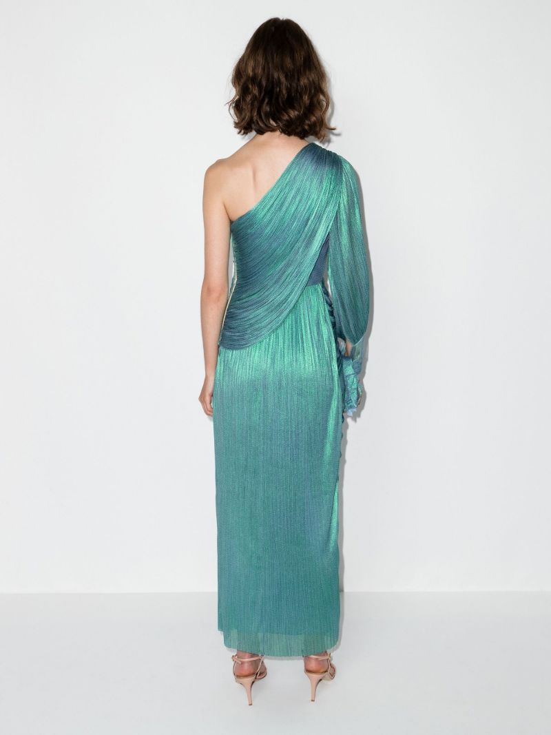 Haven Draped Silk Gown