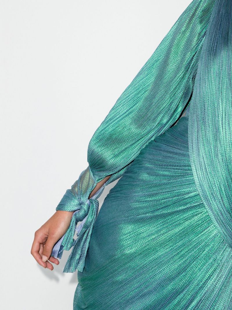 Haven Draped Silk Gown