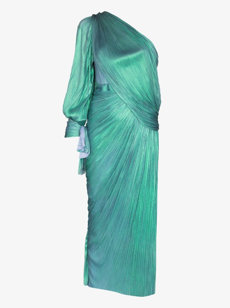 Haven Draped Silk Gown