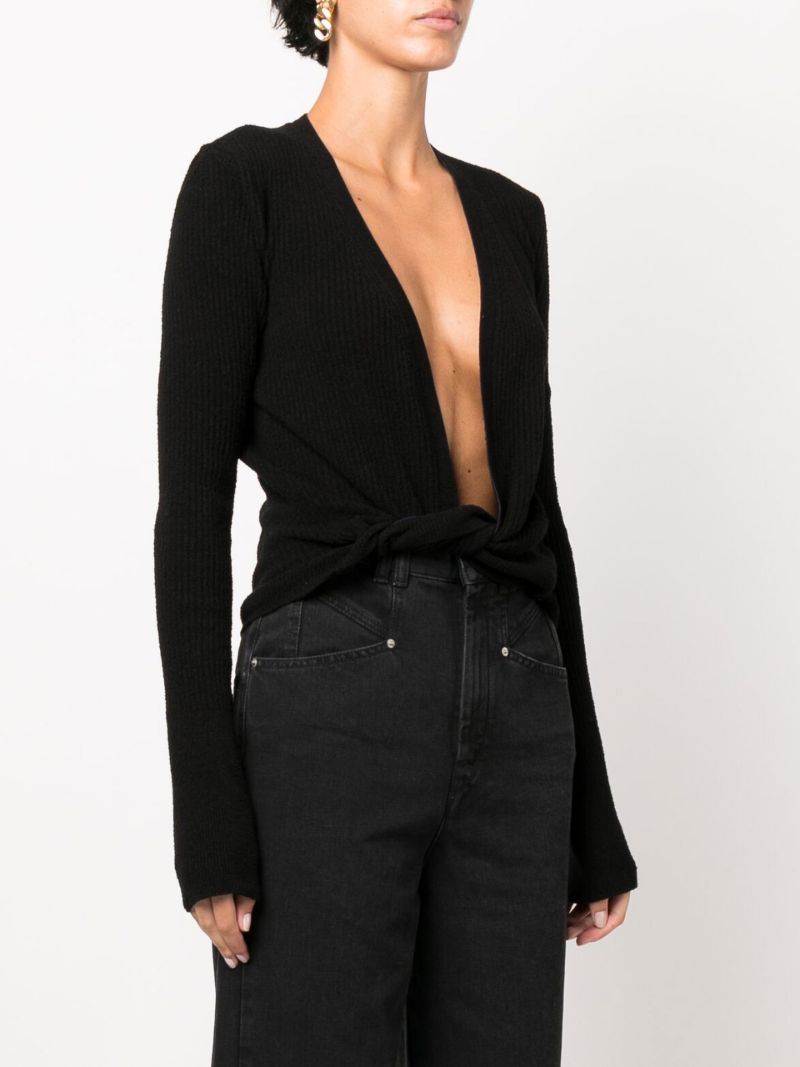 Black Le Gilet NouÃ_x0083_Â© Twist Cardigan
