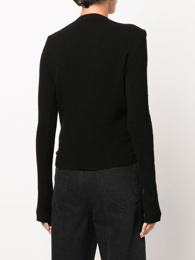Black Le Gilet NouÃ_x0083_Â© Twist Cardigan