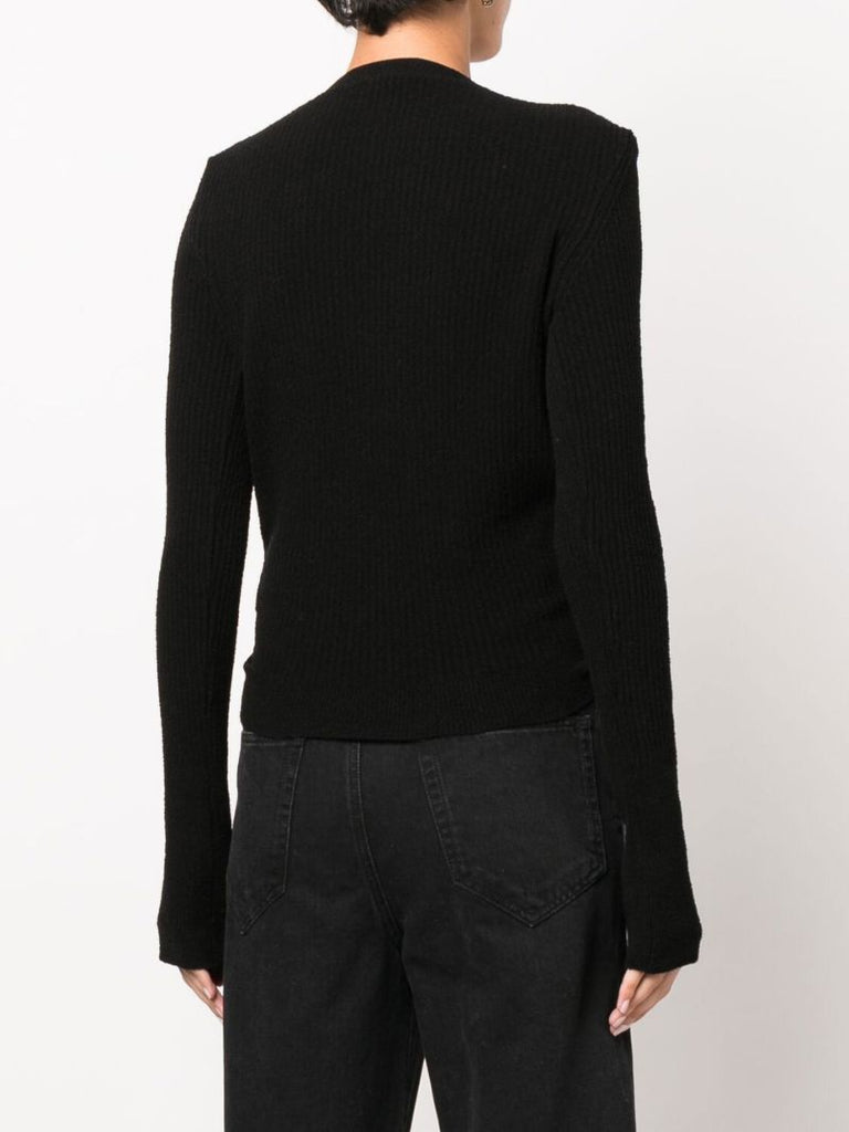 Black Le Gilet NouÃ_x0083_Â© Twist Cardigan