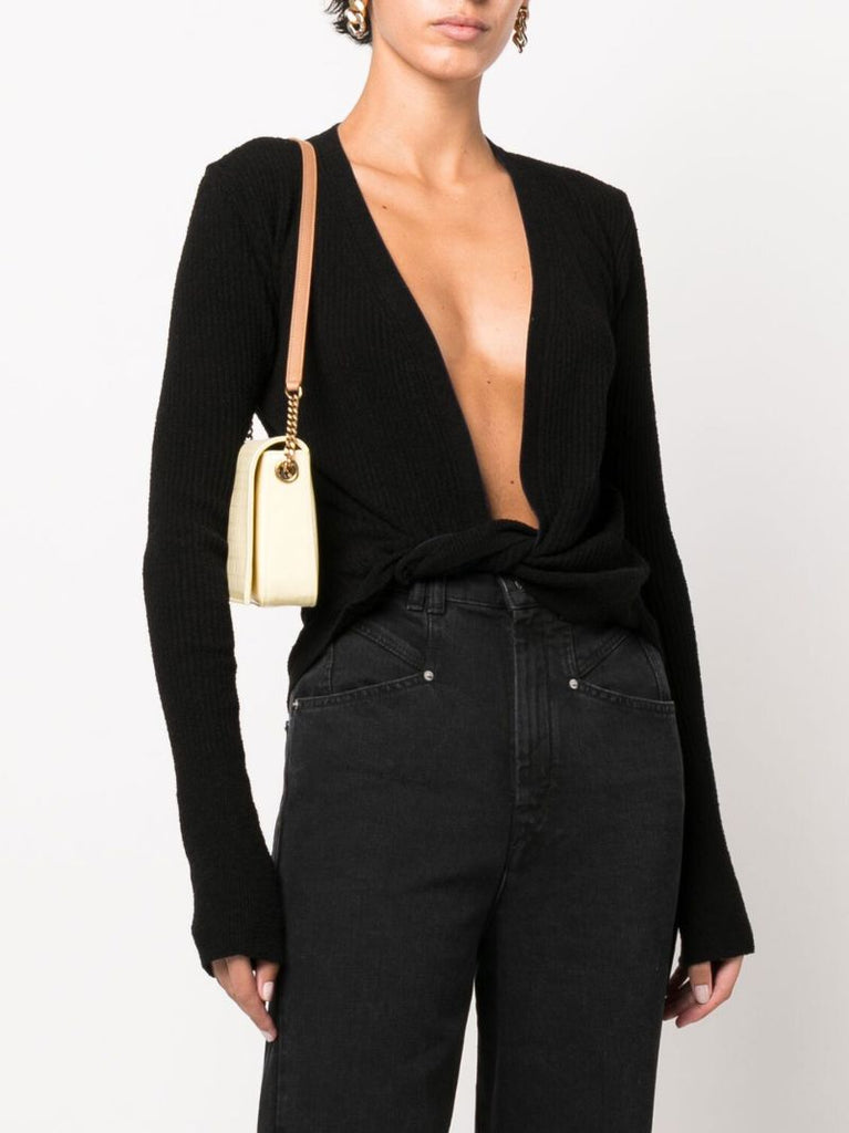 Black Le Gilet NouÃ_x0083_Â© Twist Cardigan