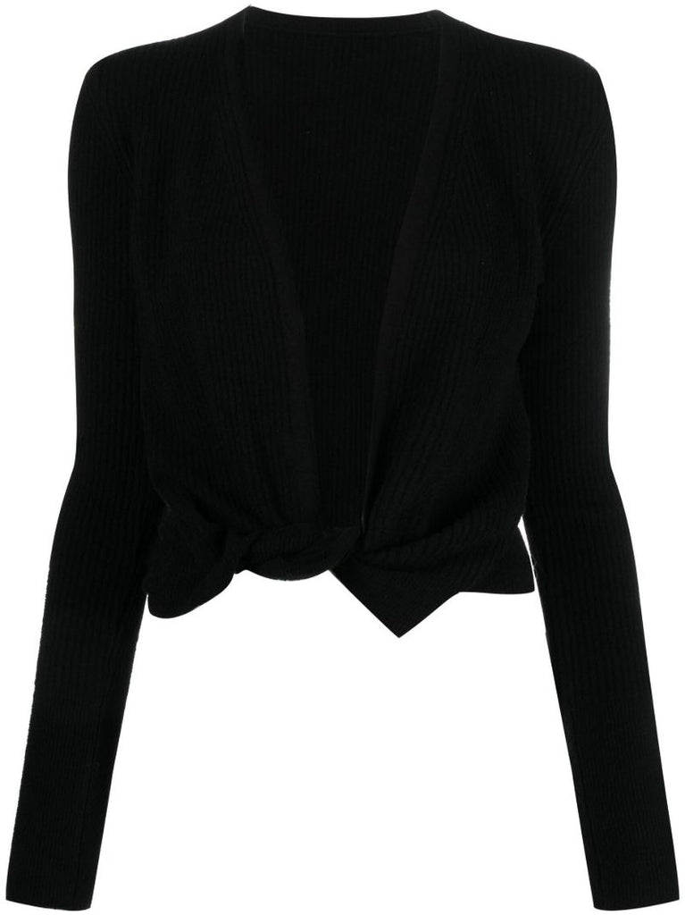 Black Le Gilet NouÃ_x0083_Â© Twist Cardigan