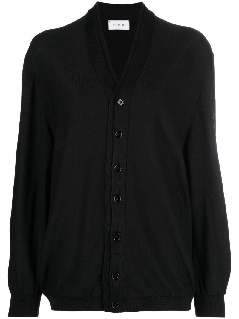 Black V-neck Cardigan