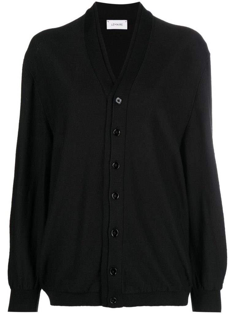 Black V-neck Cardigan