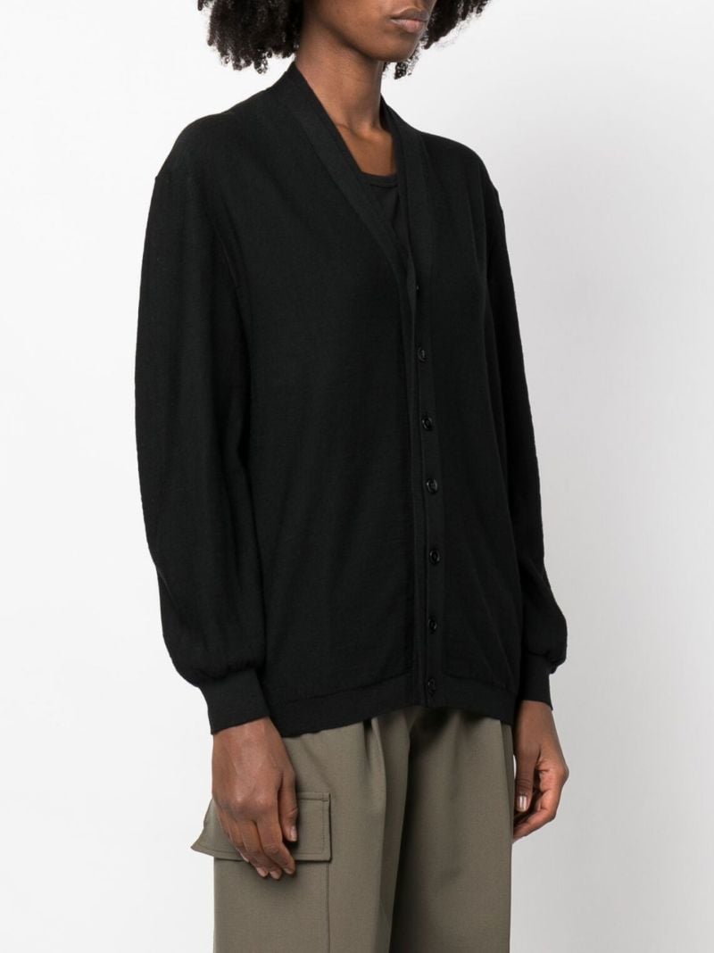 Black V-neck Cardigan
