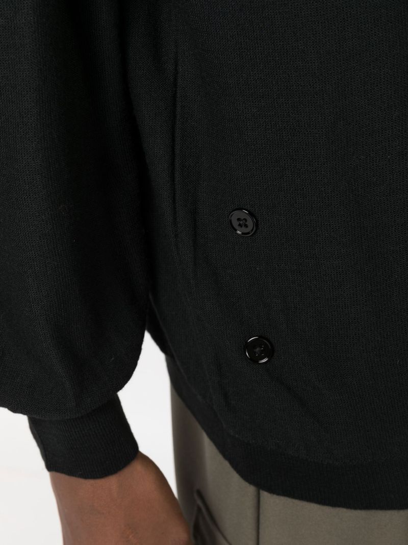 Black V-neck Cardigan