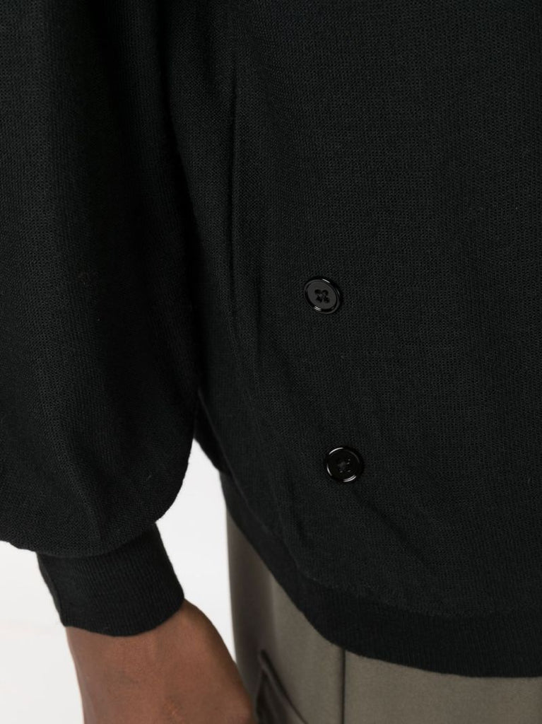 Black V-neck Cardigan