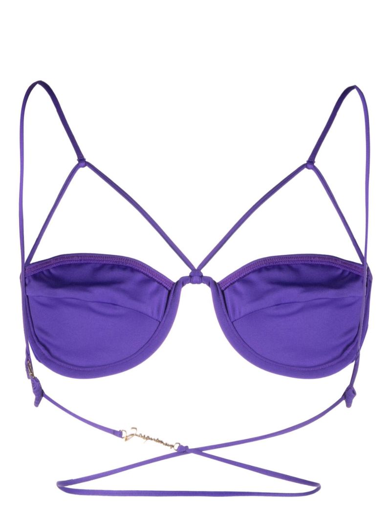 Purple Le Haut De Maillot Signature Bikini Top