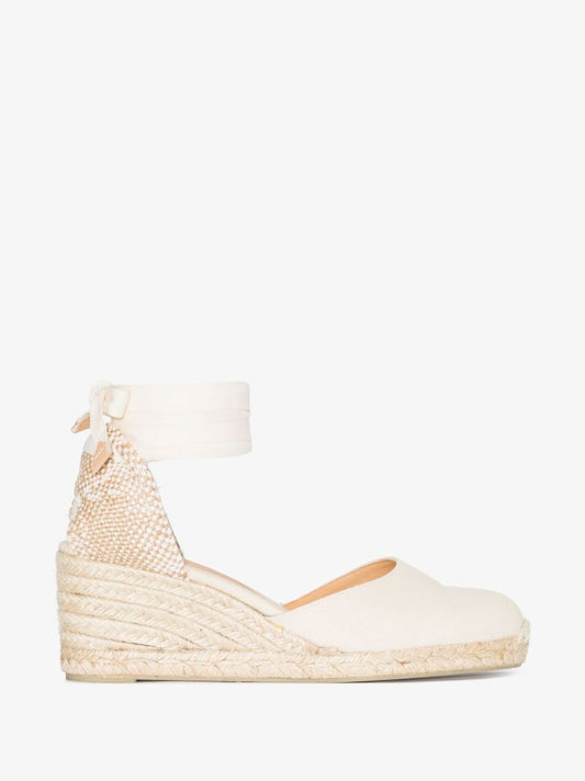 Neutral Chiara 60 Wedge Espadrilles