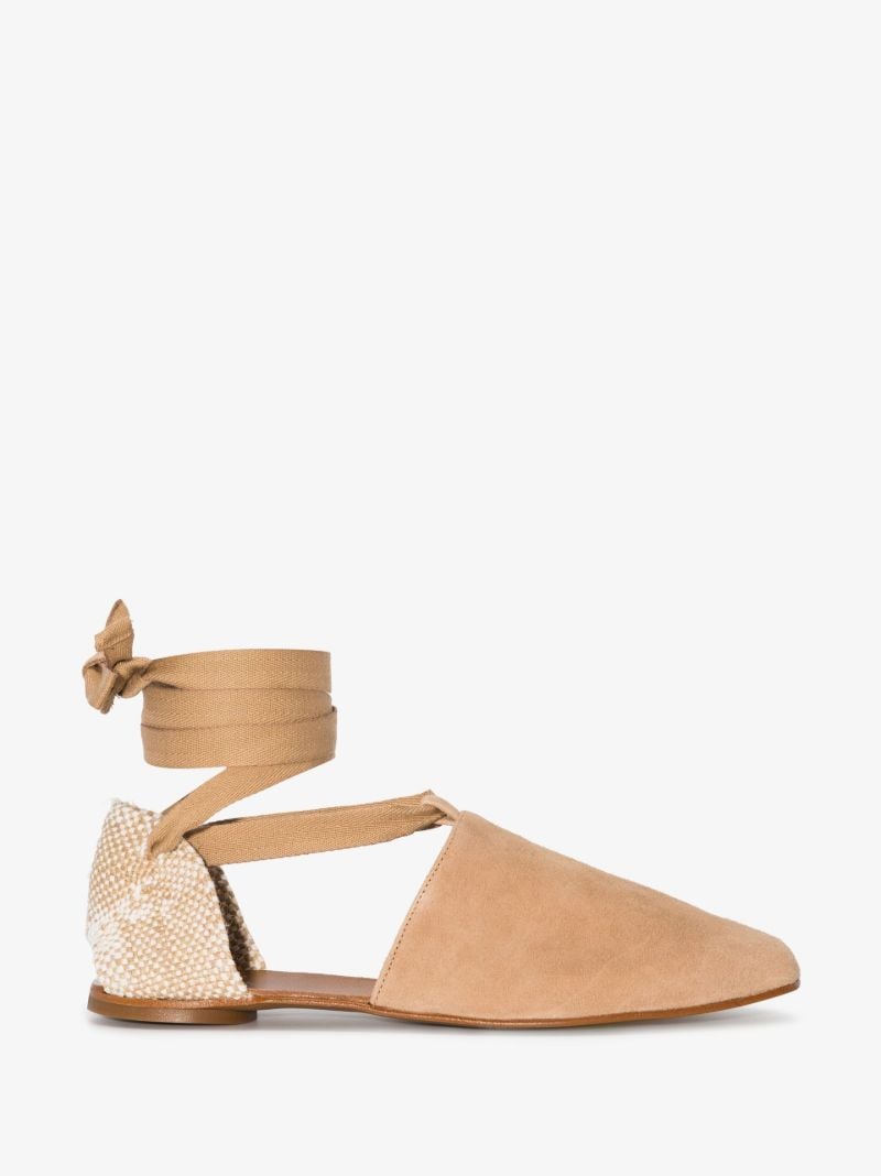Neutral Gala Suede Espadrilles