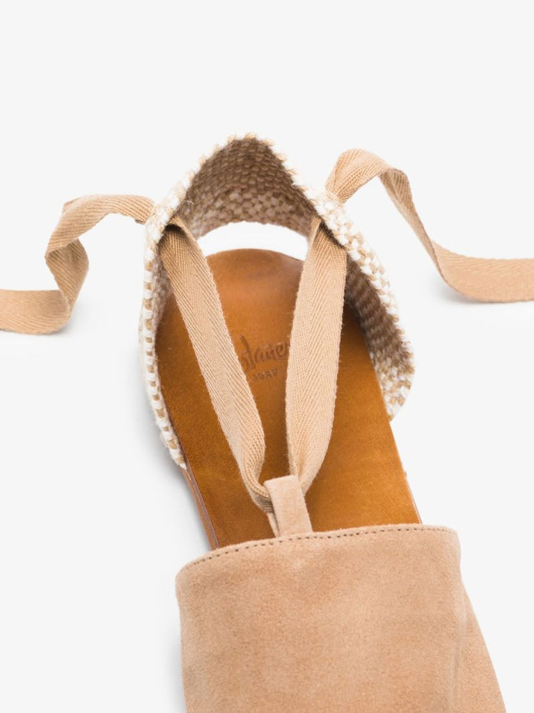 Neutral Gala Suede Espadrilles