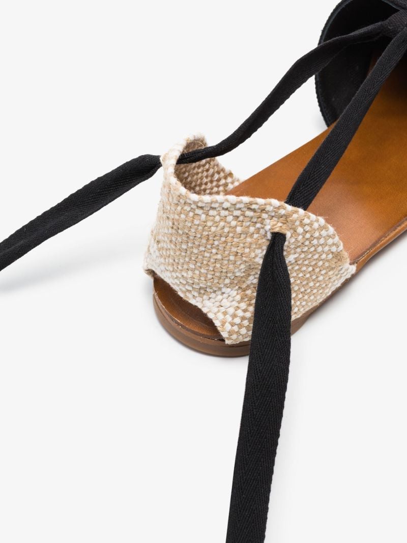 Black Gala Flat Espadrilles