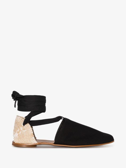 Black Gala Flat Espadrilles