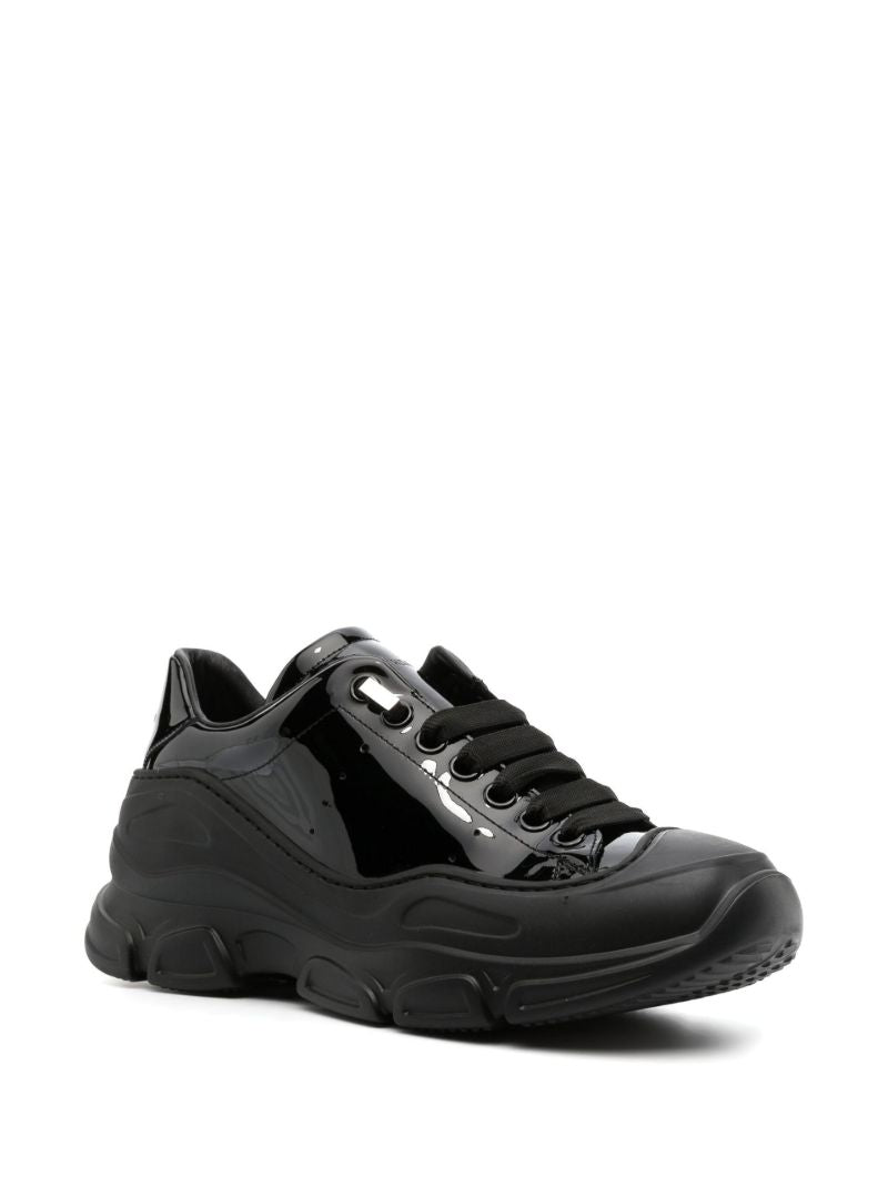 Black Evolve Patent Leather Sneakers