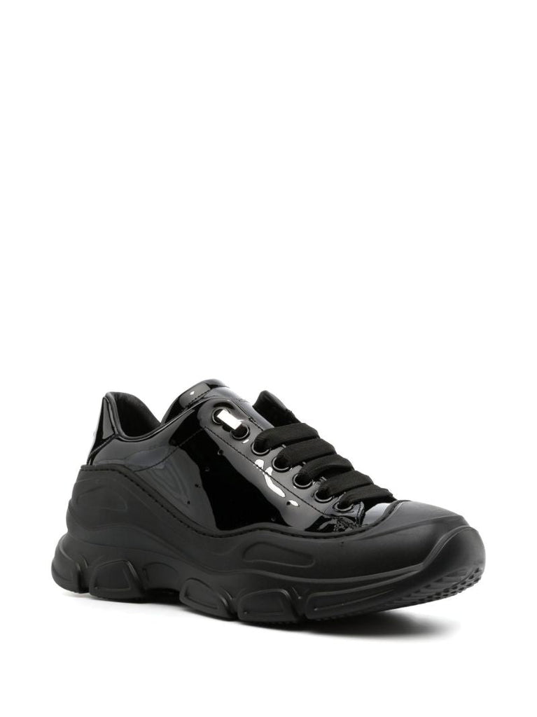 Black Evolve Patent Leather Sneakers