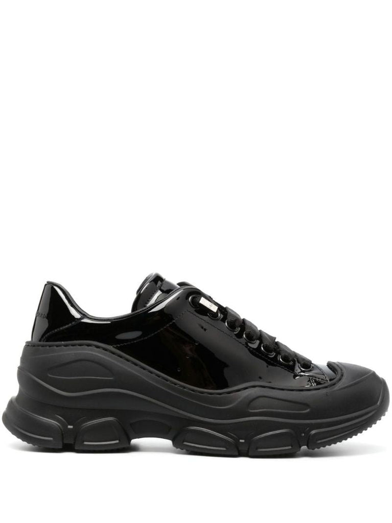 Black Evolve Patent Leather Sneakers