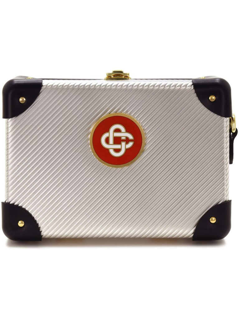 X Globe-trotter Silver-tone Mini Case