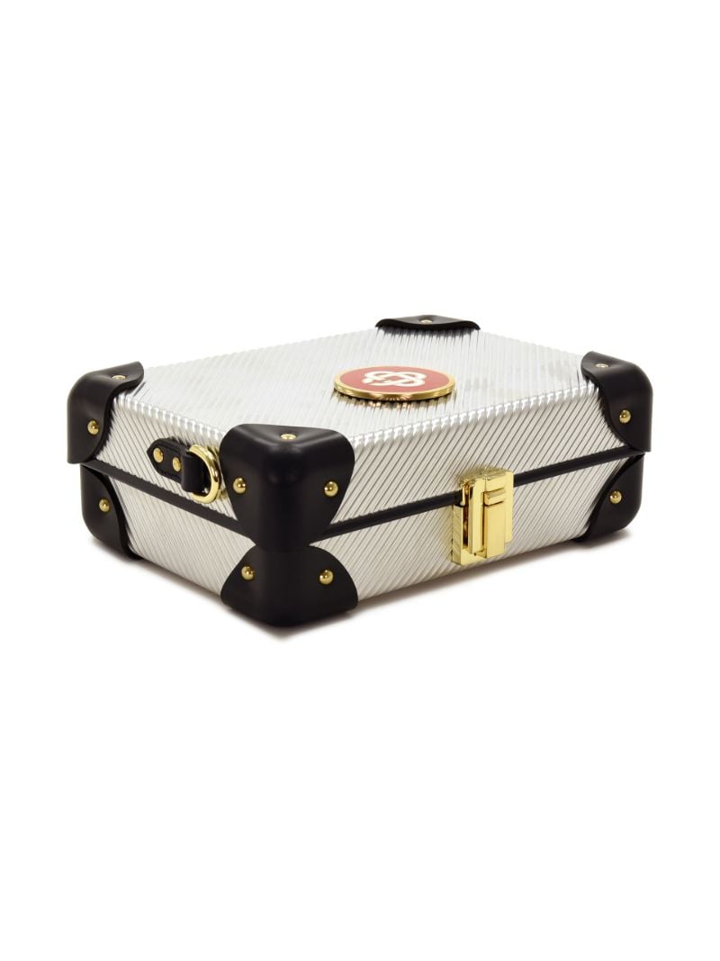 X Globe-trotter Silver-tone Mini Case