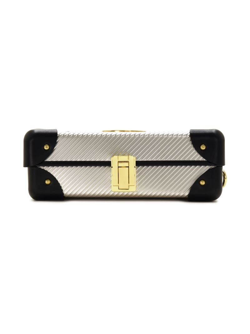 X Globe-trotter Silver-tone Mini Case